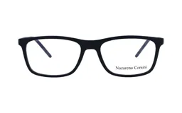 Armazón para lentes de receta Nazareno Corsini modelo 118/53 col MBL, de acetato color negro.