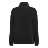 Buzo O’Neill tipo polar con cuello alto y media abertura frontal. Diseño bicolor negro con gran logo vertical blanco.