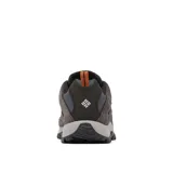 Championes de trekking Columbia Crestwood Waterproof para hombre, color marrón con detalles en negro y naranja, capellada de gamuza y malla, tecnología impermeable Omni-Tech, entresuela TechLite para amortiguación y suela Omni-Grip para tracción en todo terreno.
