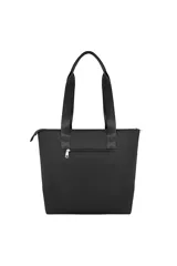 Bolso tipo tote bag color beige, con diseño acolchado con pespuntes en forma de V. Tiene doble asa de hombro y correa extraíble regulable. Incluye cierre principal y bolsillo frontal con cierre.