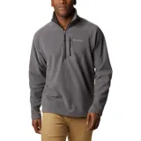 Cárdigan polar para hombre con cremallera en el pecho, fabricado en material micropolar elástico y suave al tacto.