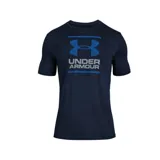 Remera Under Armour de hombre color azul marino con logo estampado en el frente.