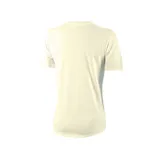 Remera color amarillo claro de corte clásico con logo Nike bordado en el pecho.