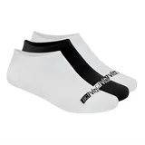 Pack de tres pares de medias de caña baja Actvitta Classic, en colores blanco y negro.