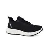 Championes deportivos American Sport Ailen, color negro con suela blanca.