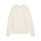Buzo de algodón color crema, de cuello redondo y manga larga, con logo de Puma en el pecho.