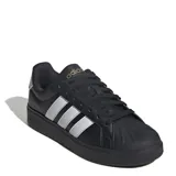 Championes Adidas Streettalk de mujer, color negro con detalles plateados y las tres tiras clásicas en los laterales.
