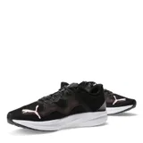 Championes de running Puma Redeem Profoam, color negro con detalles en rosa y blanco.