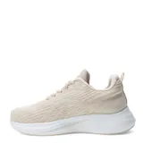 Championes acordonados de mujer, marca Push, modelo ISIE, color blanco con detalles en lila y celeste.