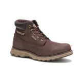 Botín Caterpillar Founder para hombre, color marrón, impermeable, con capellada de cuero tipo nubuck, forro interno de nylon en malla suave y respirable, entresuela acolchada y liviana, suela de goma duradera y con gran tracción.