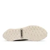 Bota de senderismo Columbia, modelo Facet 75 Mid OutDry, color gris topo con cordones negros y suela blanca gruesa con tacos. Presenta tecnología OutDry impermeable y transpirable, sistema Navic Fit y amortiguación TechLite Plush.