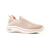 Championes deportivos American Sport negros, estilo slip-on, con capellada de tejido de punto y suela blanca con detalles en negro.