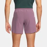 Short deportivo Nike Rafa Mnk Dfadv de 7 pulgadas, color morado, con logo de Rafael Nadal y logo de Nike en blanco.