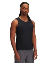 Musculosa deportiva negra para hombre, de corte clásico y tejido ligero de secado rápido.