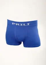 Boxer rojo de microfibra sin costuras, con cintura elástica con el logo de la marca en gris.