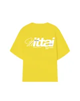 Remera celeste con estampado blanco en la espalda que dice "Ibiza Island", "Ittai", "Designed in Ibiza" y "SS26 Ibiza Ags".