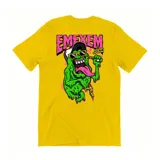 Remera gris con estampado del logo de la marca EMEXEM en el pecho.