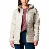 Campera acolchada Columbia Silver Falls II, color negro, con cierre frontal, cuello alto y bolsillos laterales con cierre.