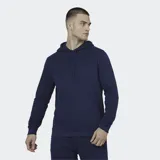 Campera con capucha y bolsillo canguro, color azul marino, con logo de Castore bordado en el pecho.