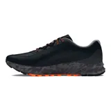 Championes Under Armour Charged Bandit Trail 3, color gris con detalles en verde flúor y suela con patrón de camuflaje. Diseñados para trail running.