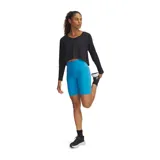 Short deportivo Under Armour Motion Bike negro, de tiro alto y calce ajustado.