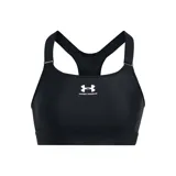 Top deportivo de compresión negro, con correas suaves y ajustables, diseñado para entrenamientos de alto impacto.