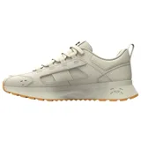 Championes Under Armour Street Mirage color beige con suela color naranja.