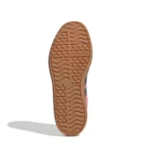 Championes Adidas VL Court Bold de mujer, color rosa con detalles en azul marino y suela marrón de plataforma. Confeccionados en gamuza y cuero.