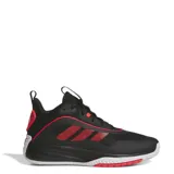 Championes de básquet Adidas Ownthegame 3.0, color negro con detalles en rojo y suela blanca.