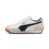 Championes Puma Easy Rider Mix de hombre, color blanco con detalles en negro y suela color caramelo.