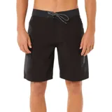 Short de baño Rip Curl Mirage Search Ultimate, color negro con cintura elastizada y cordón de ajuste. Bolsillo lateral con cierre.