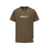 Camiseta color marrón con logo Hurley estampado en el pecho.