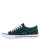 Championes Topper Derby de lona color verde petróleo con detalles en blanco.