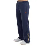 Pantalón deportivo azul de corte cómodo, ideal para actividades al aire libre.