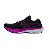 Championes de running Asics Gel-Kayano 29 para mujer, color salmón con detalles en lila y blanco.