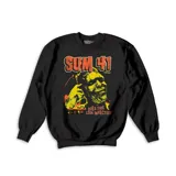 Buzo negro de algodón con estampado del logo de la banda Sum 41 y la frase "Does this look infected?".