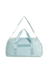 Bolso deportivo tipo duffel bag color negro, con asas de mano y correa ajustable para hombro. Presenta el texto "TRENDY" estampado en el frente y herrajes metálicos.