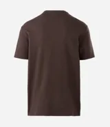 Remera masculina blanca de manga corta y cuello redondo, confeccionada en tejido waffle texturizado.