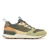 Zapatillas urbanas Merrell Alpine 83, con capellada de gamuza y tela en tonos verde oliva, beige y marrón.