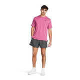 Short deportivo Under Armour Tech Woven de hombre, color gris, con cintura elástica y logo estampado en la pierna izquierda.