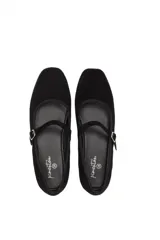 Ballerinas con estampado de leopardo, con correa sobre el empeine y hebilla plateada.