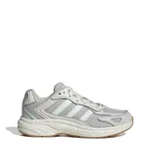 Championes Adidas Eclyptix 2000, color gris con detalles en blanco y violeta lavanda.