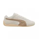 Championes Puma Speedcat Elevated color crema con detalles en marrón.