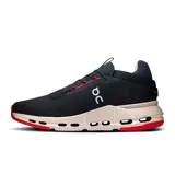 Championes urbanos negros con detalles en rojo y suela beige con tecnología CloudTec.