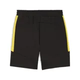 Shorts deportivos negros con detalles en amarillo y escudo del Club Atlético Peñarol bordado en la pierna izquierda.