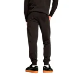 Pantalón de jogging Puma Ess 2 Color N°1, color negro con logo blanco estampado en la pierna izquierda.