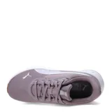Championes Puma Flex Focus Lite Modern, color negro con detalles en dorado y suela blanca.