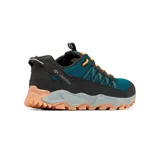 Zapatillas de trekking Columbia Flow Fremont, color gris con detalles en rosa y naranja.