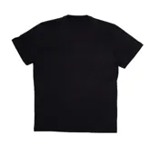 Remera negra de algodón con estampado frontal del logo de Thrasher en blanco con la leyenda "Anti Hero Skateboards".