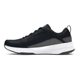 Championes Under Armour Charged Edge para hombre, color negro con detalles en verde flúor y suela blanca. Ideales para entrenamiento en gimnasio o al aire libre.